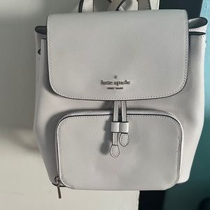 Cement gray authentic Kate Spade backpack purse